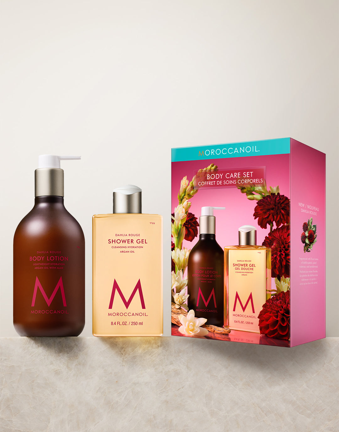 Coffret de soins corps Dahlia Rouge