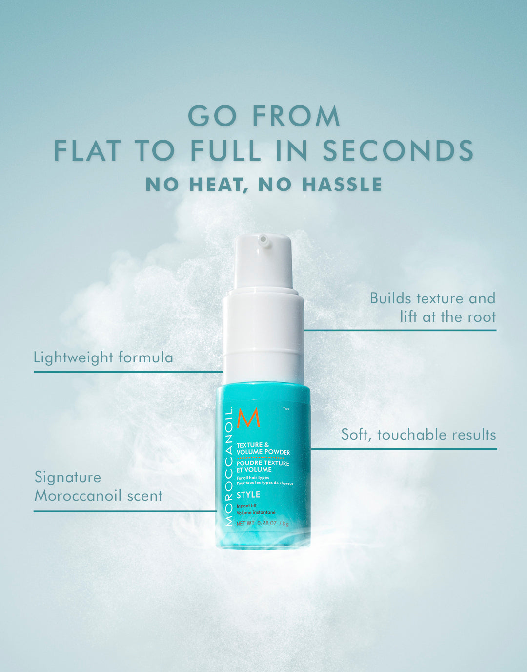 Poudre Texture et Volume pour cheveux