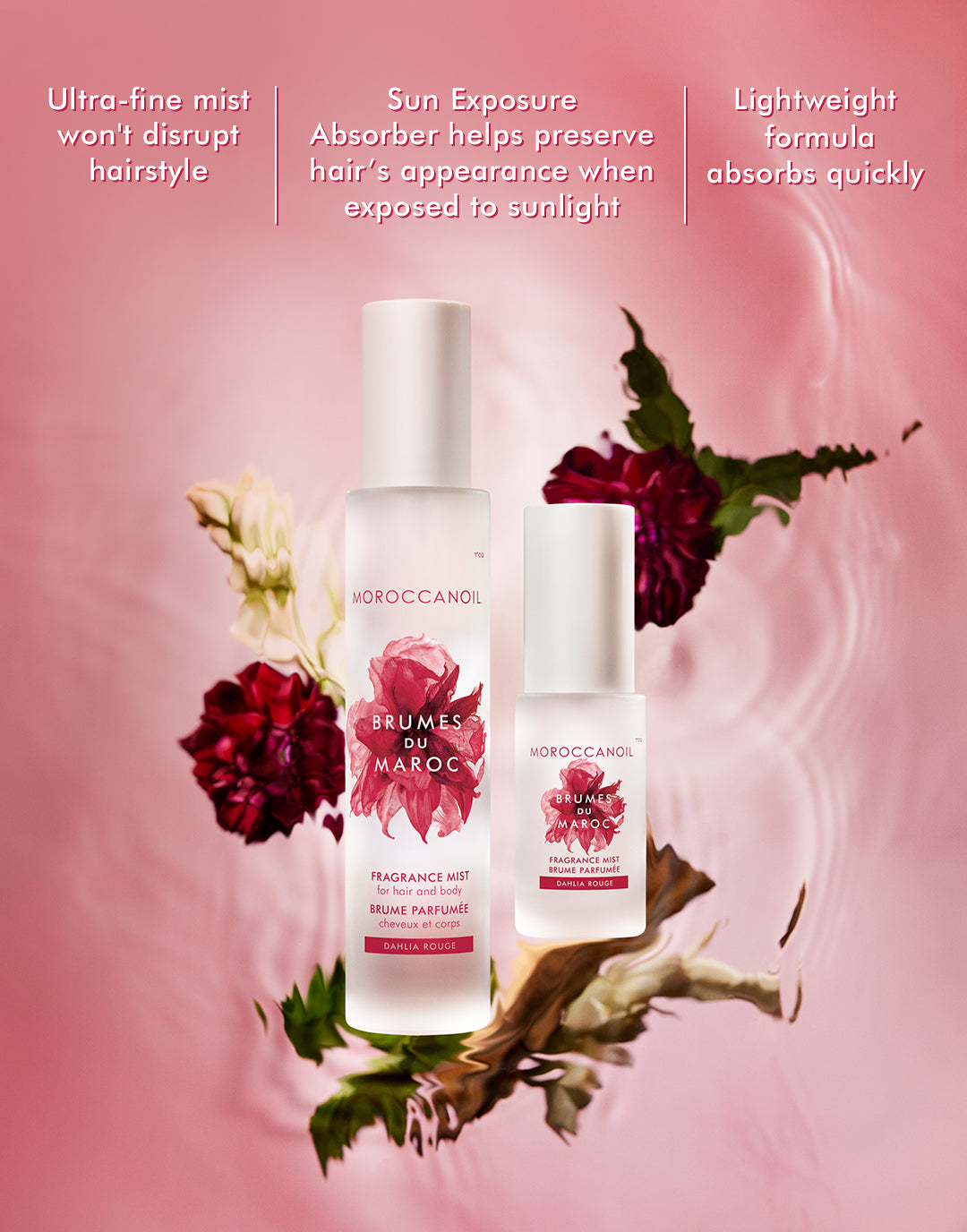 Brume Parfumée cheveux et corps Dahlia Rouge