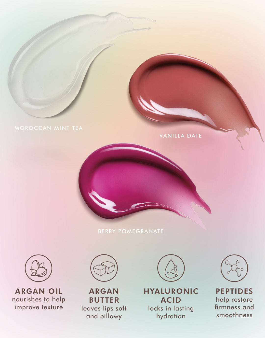 Trio Baumes à Lèvres de Moroccanoil