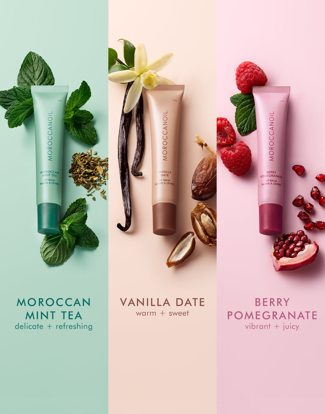 Trio Baumes à Lèvres de Moroccanoil