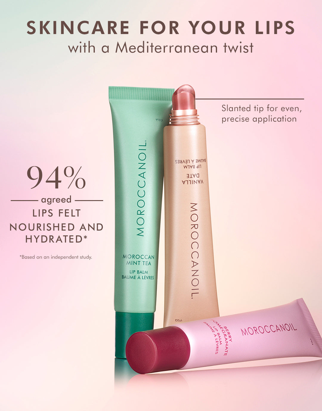 Trio Baumes à Lèvres de Moroccanoil