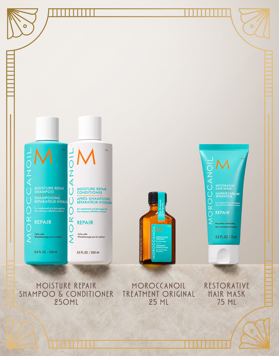 Coffret des Fêtes Réparation Moroccanoil