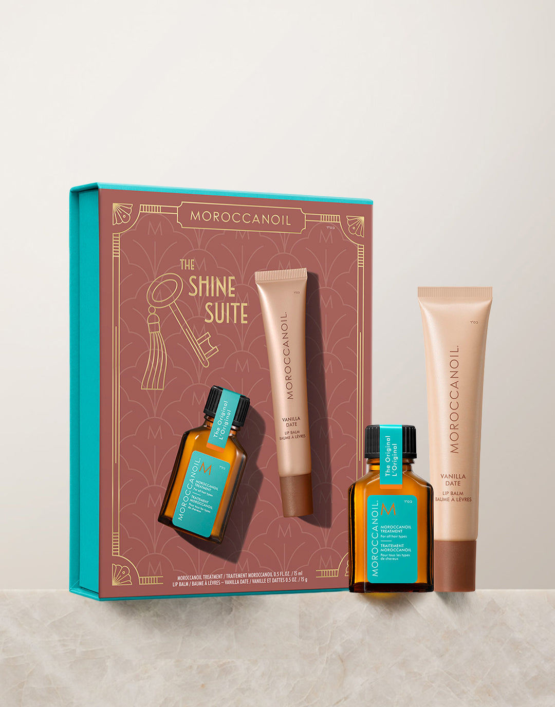 The Shine Suite : Coffret Cadeau Vanilla Date Baume à Lèvres