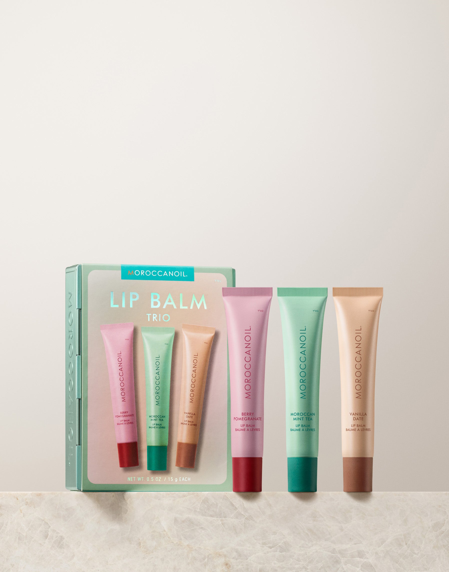 Trio Baumes à Lèvres de Moroccanoil